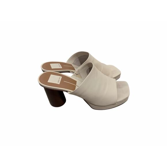 Dolce Vita Women's 10 Beige Brown Anise Sand Nubuck Open Toe Platform Heels - Picture 3 of 5